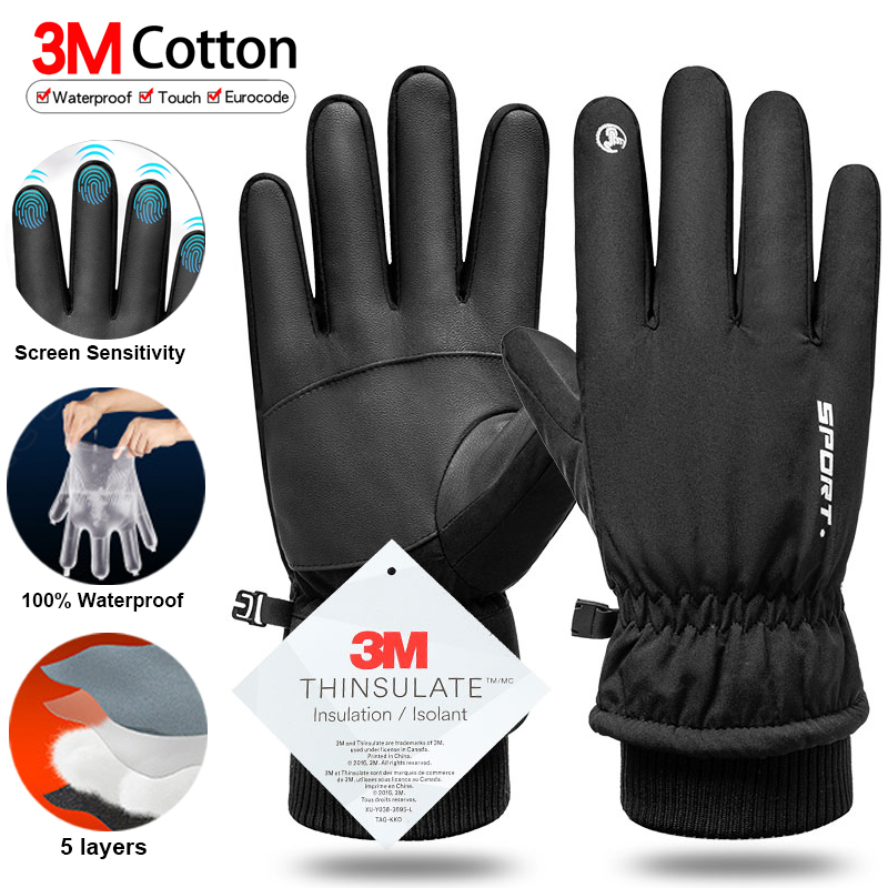 Gardening Glove Waterproof - Thermal Winter Cycling Ski Gloves Outdoor