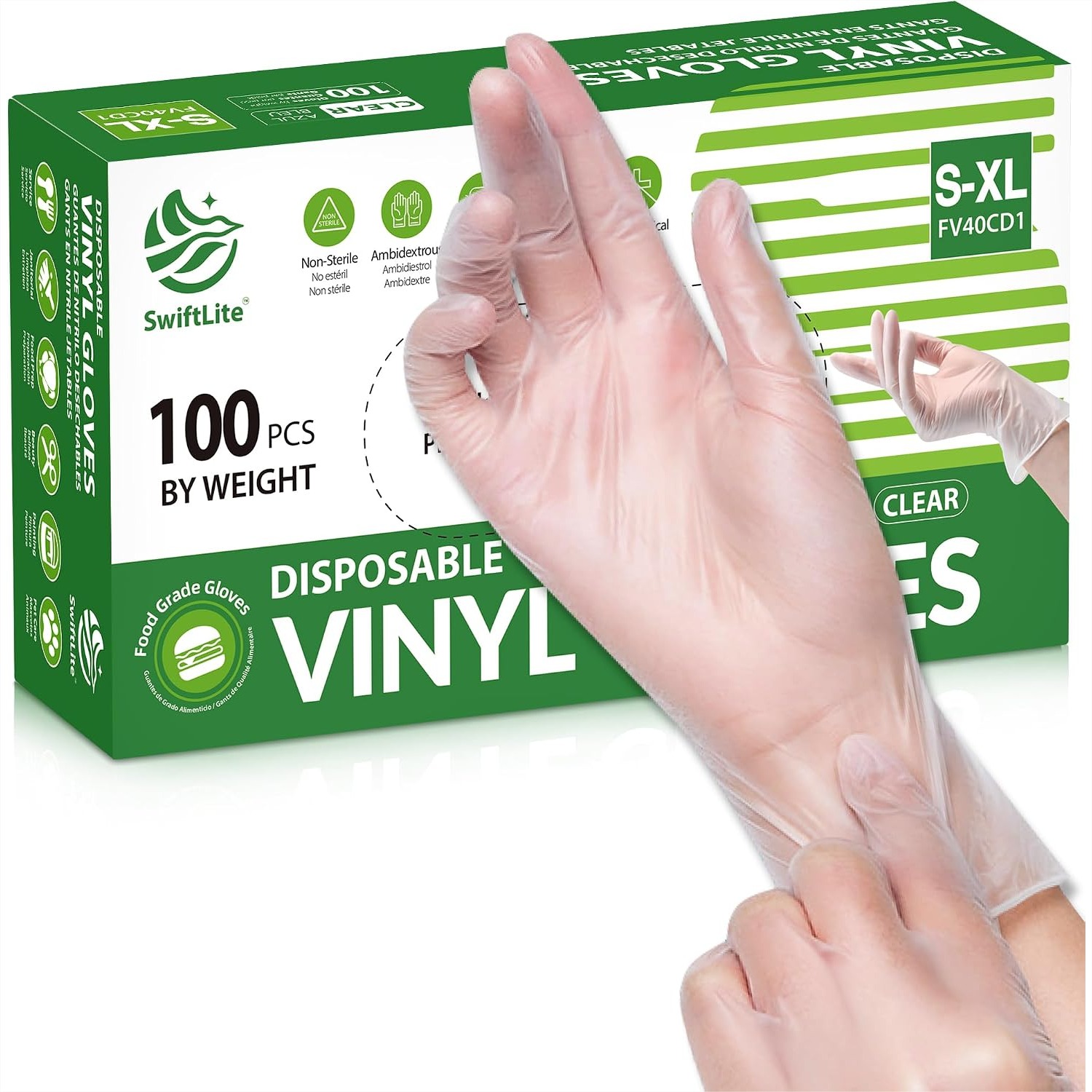 Rubber Glove Cleaning - Clear Vinyl Gloves for Cooking Cleaning