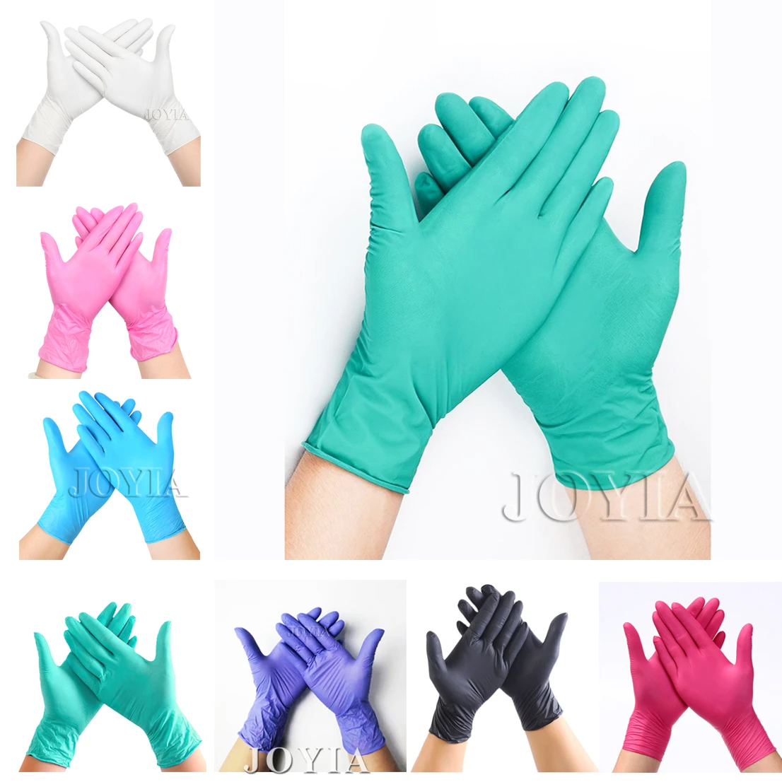 Green Disposable Gloves Pink E - Exam Glove Nitrile reseña y precio