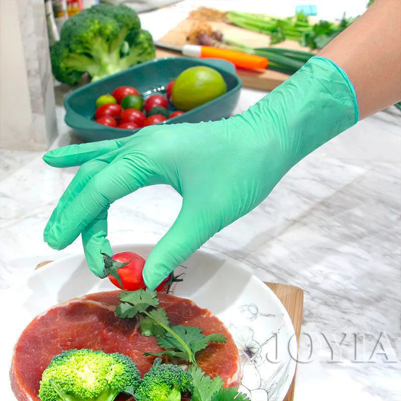 Green Disposable Gloves Pink E - Exam Glove Nitrile reseña y precio