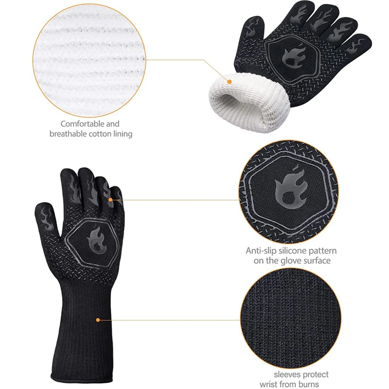 1 Pair Oven Gloves, Oven Mitts - Oven Mitt Silicone reseña y precio