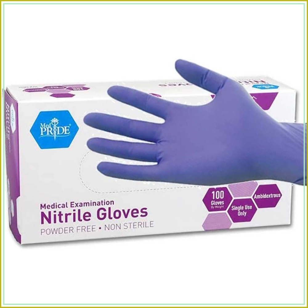 Nitrile Exam Gloves, Large, Po - Exam Glove Nitrile reseña y precio