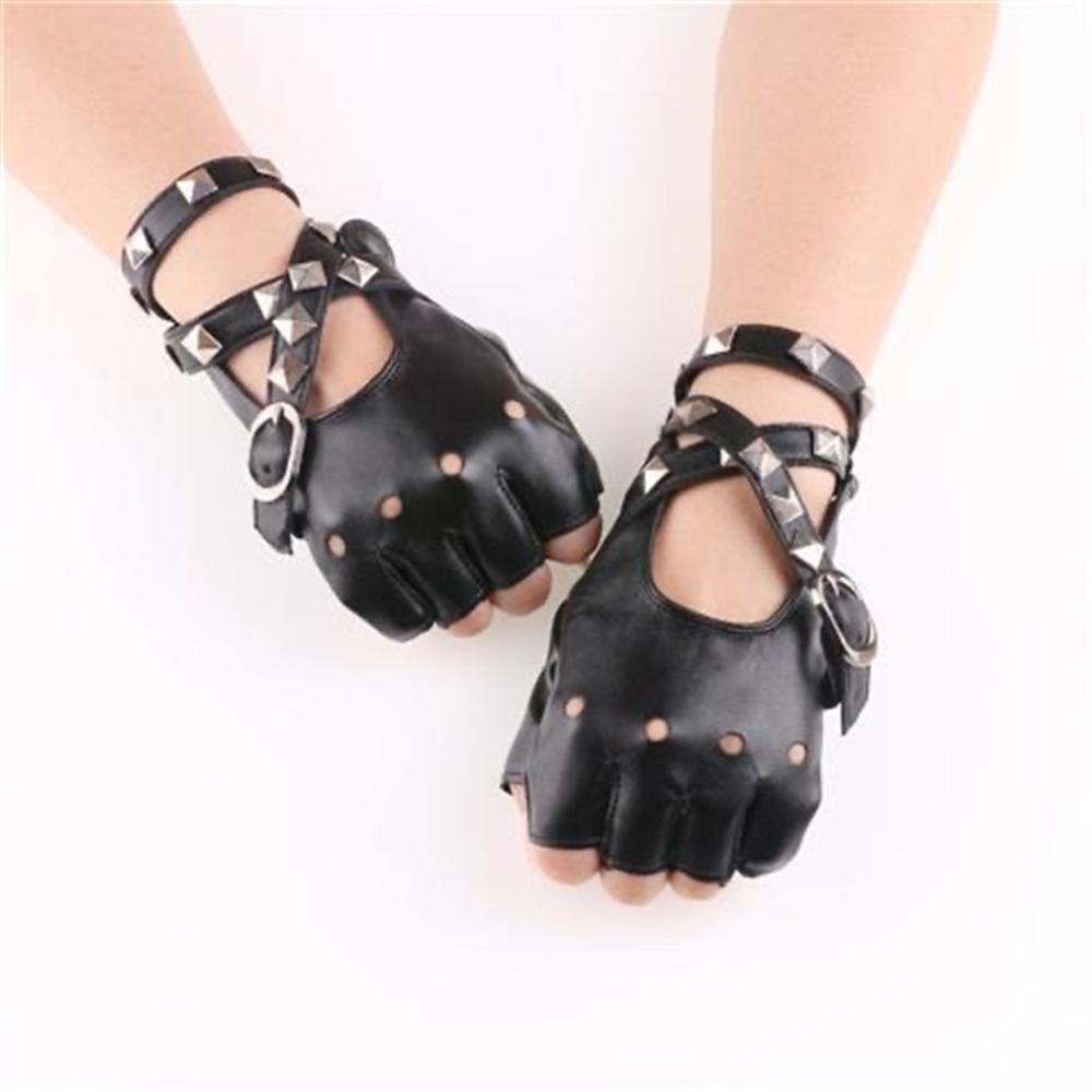 Unisex Fingerless Driving PU L - Leather Driving Glove reseña y precio