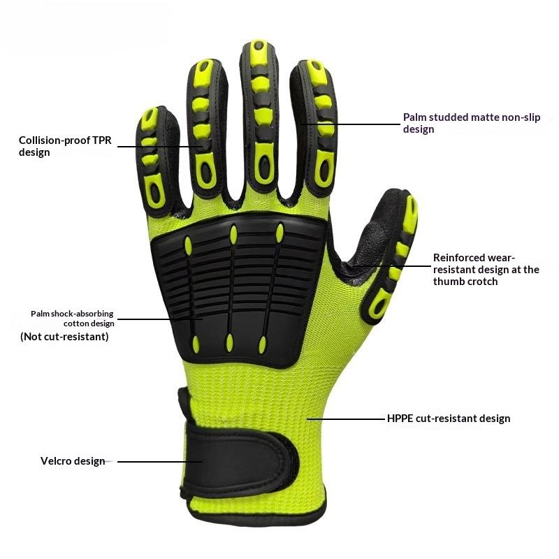 1 Pair Cut & Impact Resistant  - Work Glove Impact reseña y precio
