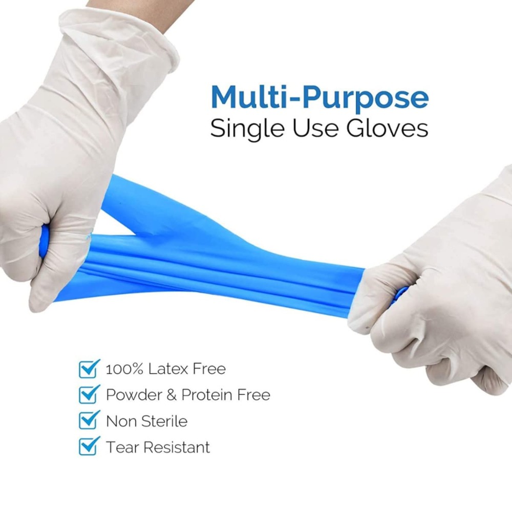 4 Mil Blue Vinyl Exam Gloves,  - Exam Glove Nitrile reseña y precio