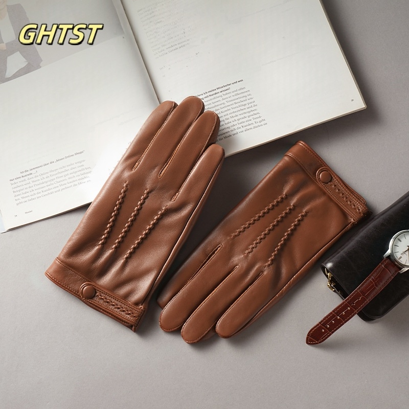 2025 New Men Winter Genuine Le - Leather Driving Glove reseña y precio