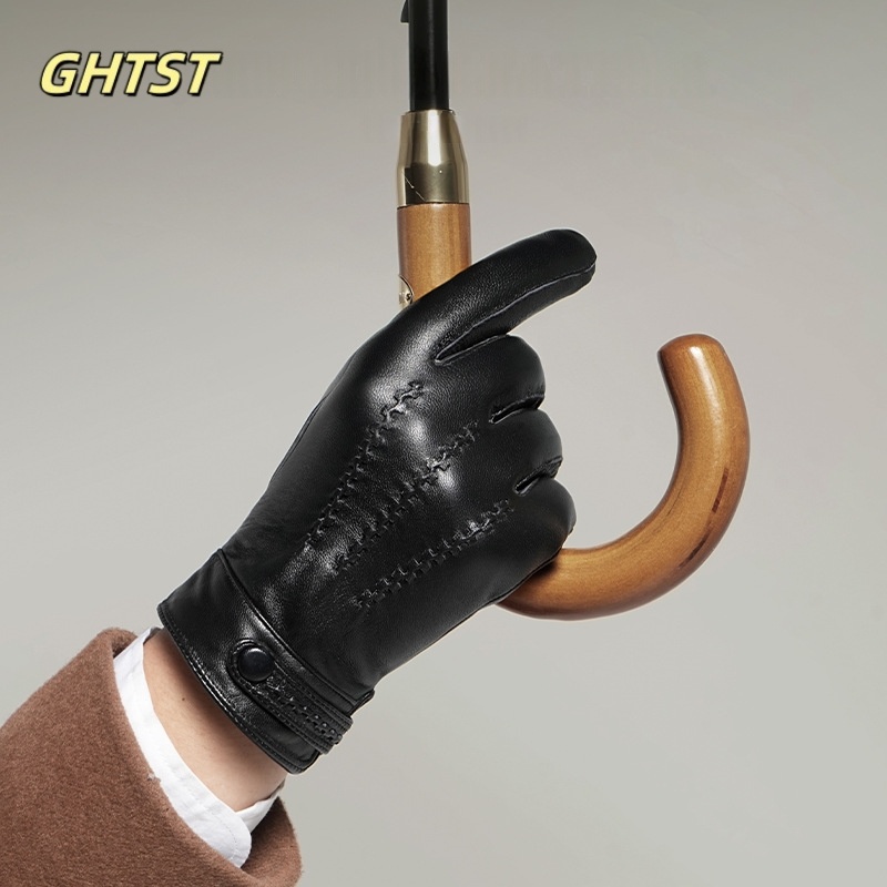 2025 New Men Winter Genuine Le - Leather Driving Glove reseña y precio