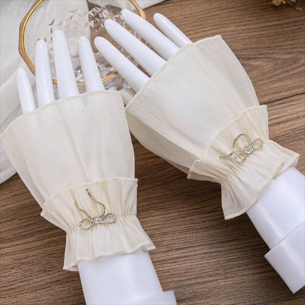 Ruched Pleated Detachable Cuff - Fingerless Glove Knit reseña y precio