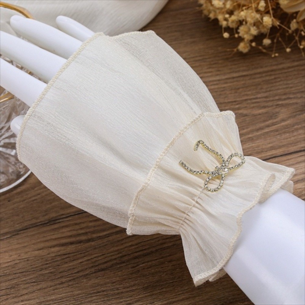 Ruched Pleated Detachable Cuff - Fingerless Glove Knit reseña y precio