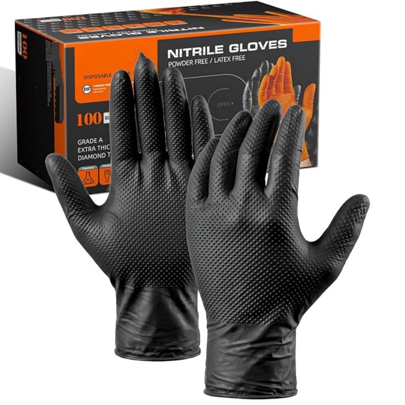 8 Mil Heavy Duty Industrial Or - Rubber Glove Cleaning reseña y precio