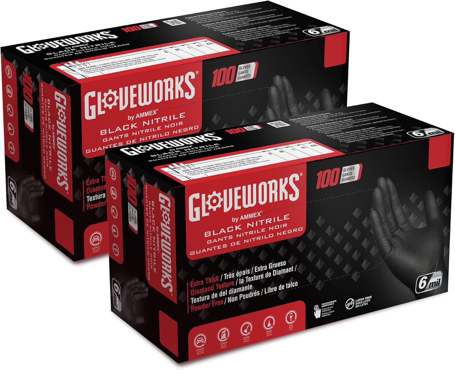 Black Nitrile Disposable Glove - Nitrile Mechanic Glove reseña y precio