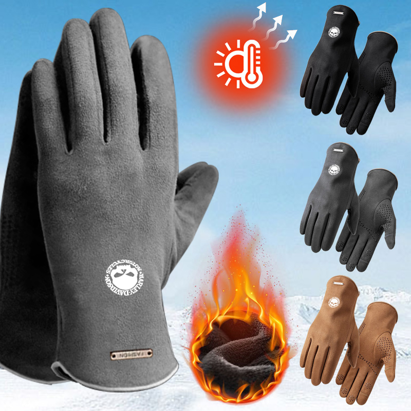 2pc Man Winter Warm Gloves For - Leather Driving Glove reseña y precio
