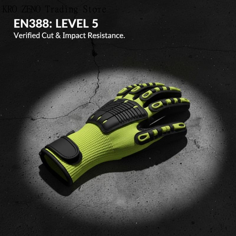 1Pair Cut Resistant Safety Wor - Work Glove Impact reseña y precio