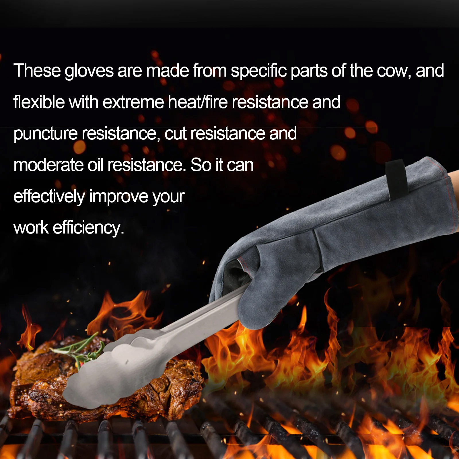 HZXVOGEN 16inch Welding Gloves - Heat Resistant Glove reseña y precio