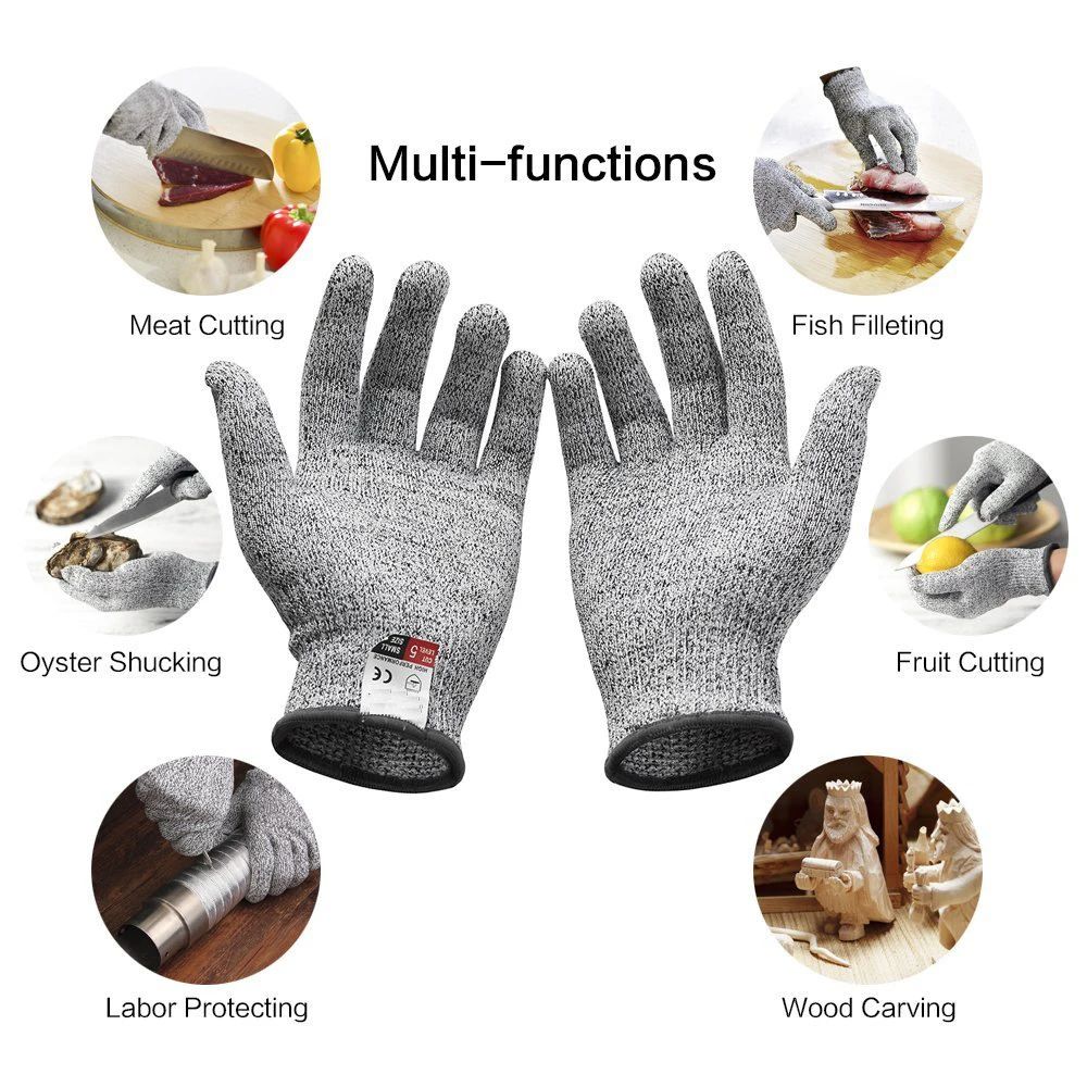 HPPE Level 5 Anti-Cut Gloves K - Cut Resistant Glove reseña y precio