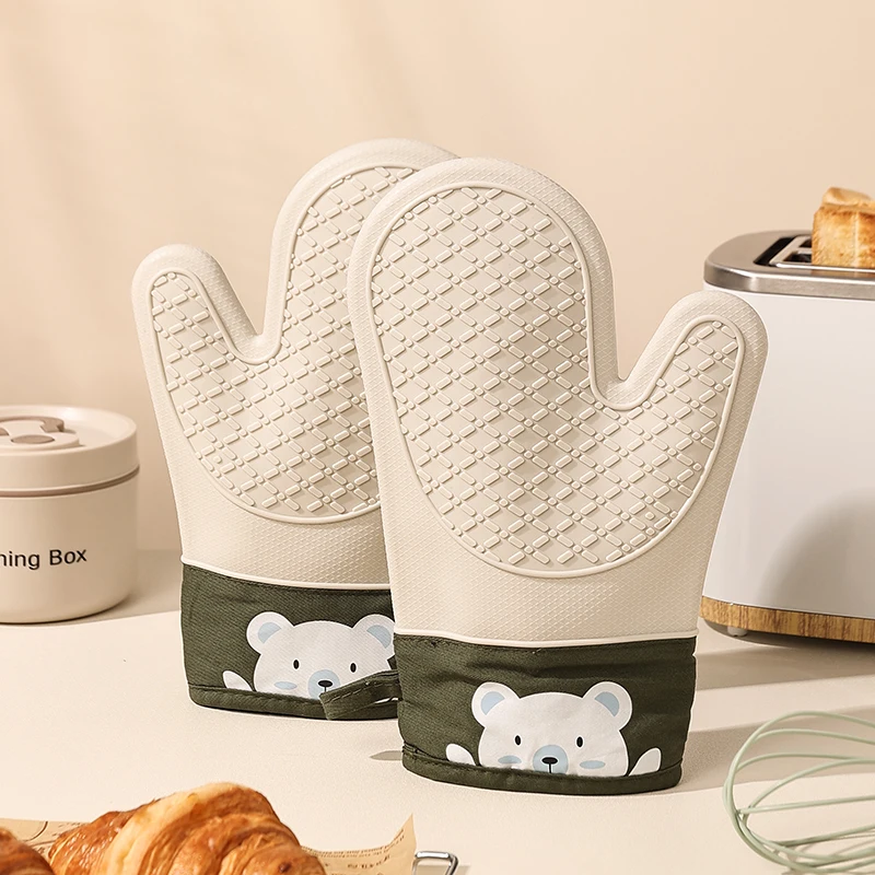 Silicone Heat Insulation Glove - Oven Mitt Silicone reseña y precio