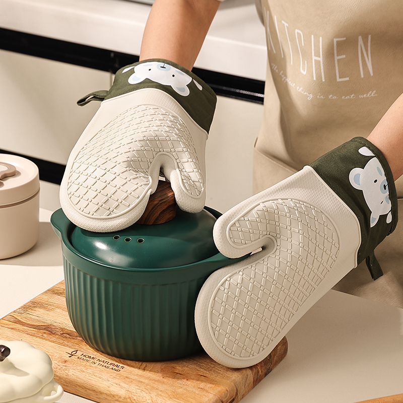 Silicone Heat Insulation Glove - Oven Mitt Silicone reseña y precio