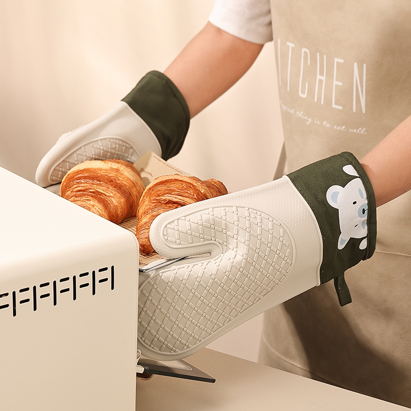 Silicone Heat Insulation Glove - Oven Mitt Silicone reseña y precio