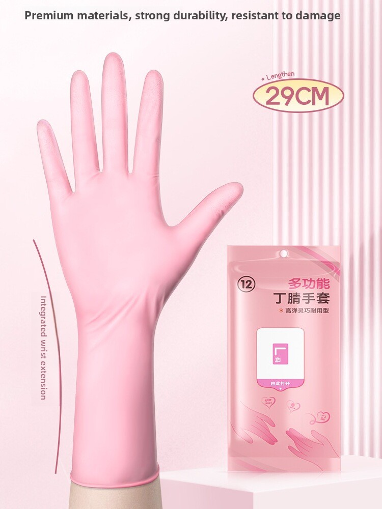 Durable Nitrile Gloves Waterpr - Rubber Glove Cleaning reseña y precio