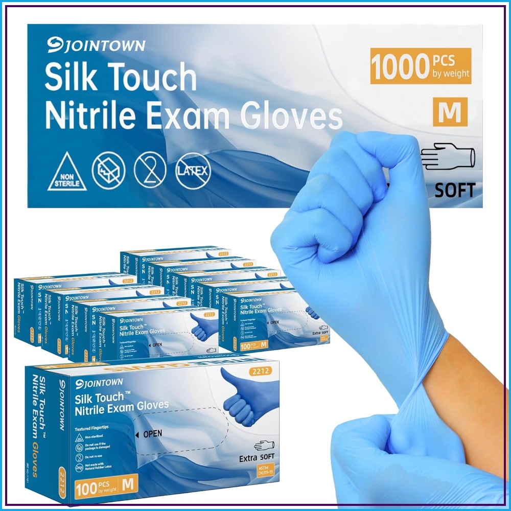 Blue Nitrile Exam Gloves, 3.5  - Exam Glove Nitrile reseña y precio