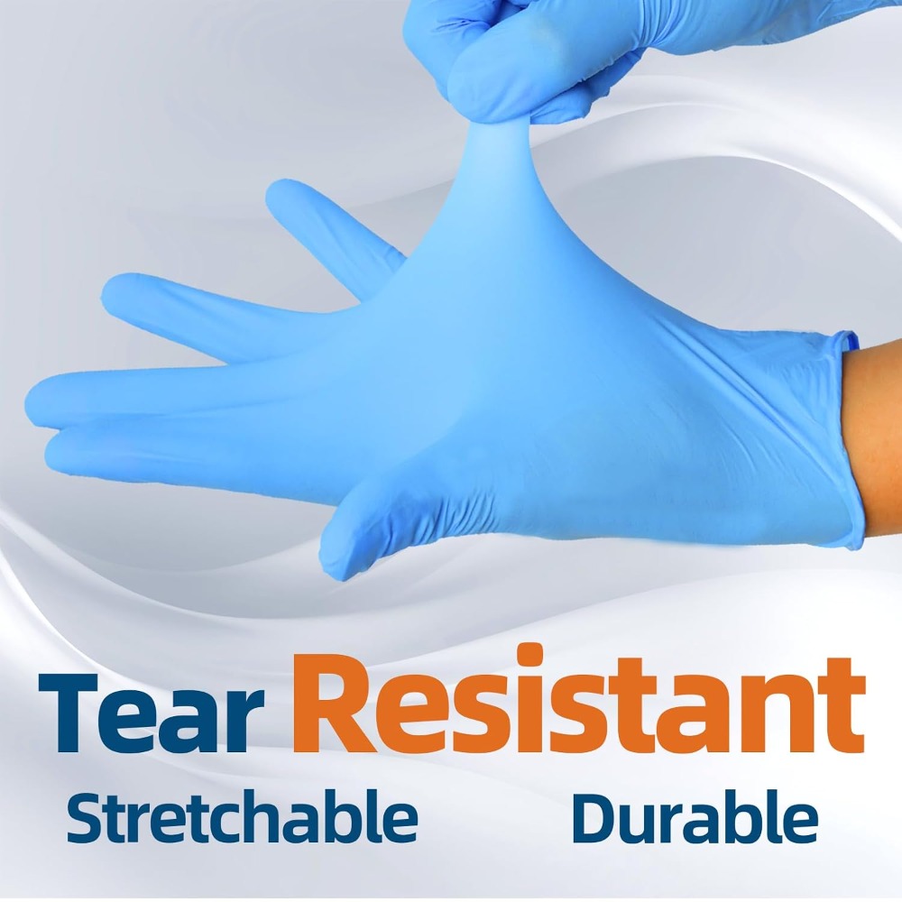 Blue Nitrile Exam Gloves, 3.5  - Exam Glove Nitrile reseña y precio