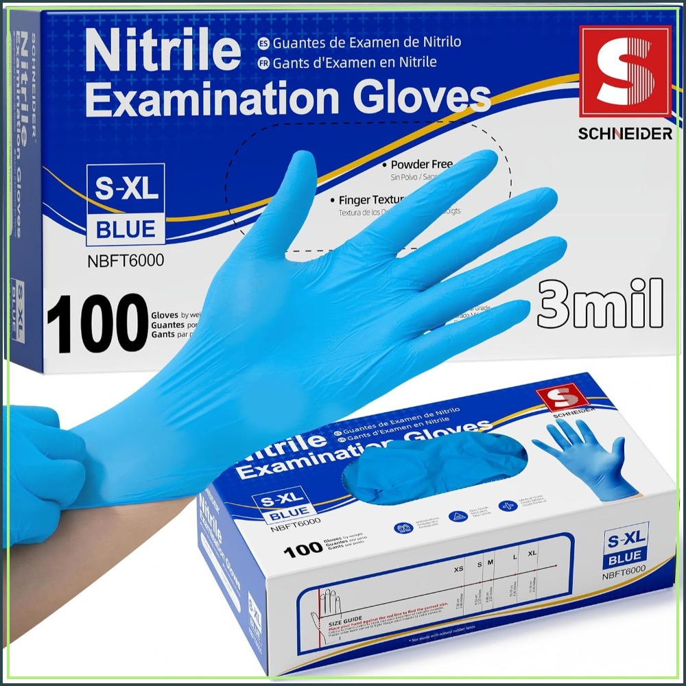 Nitrile Exam Gloves, Powder-Fr - Exam Glove Nitrile reseña y precio