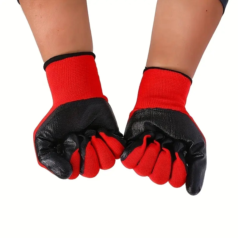 4/20PCS Nitrile Coated Safety  - Nitrile Mechanic Glove reseña y precio