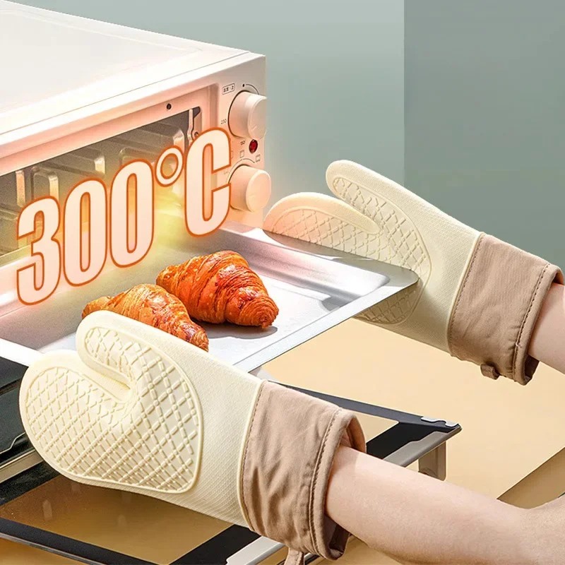 1PC Heat-Resistant Silicone Ov - Oven Mitt Silicone reseña y precio