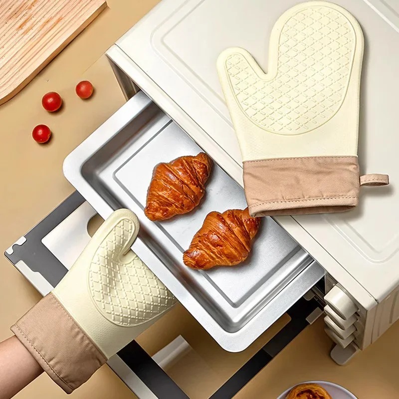 1PC Heat-Resistant Silicone Ov - Oven Mitt Silicone reseña y precio