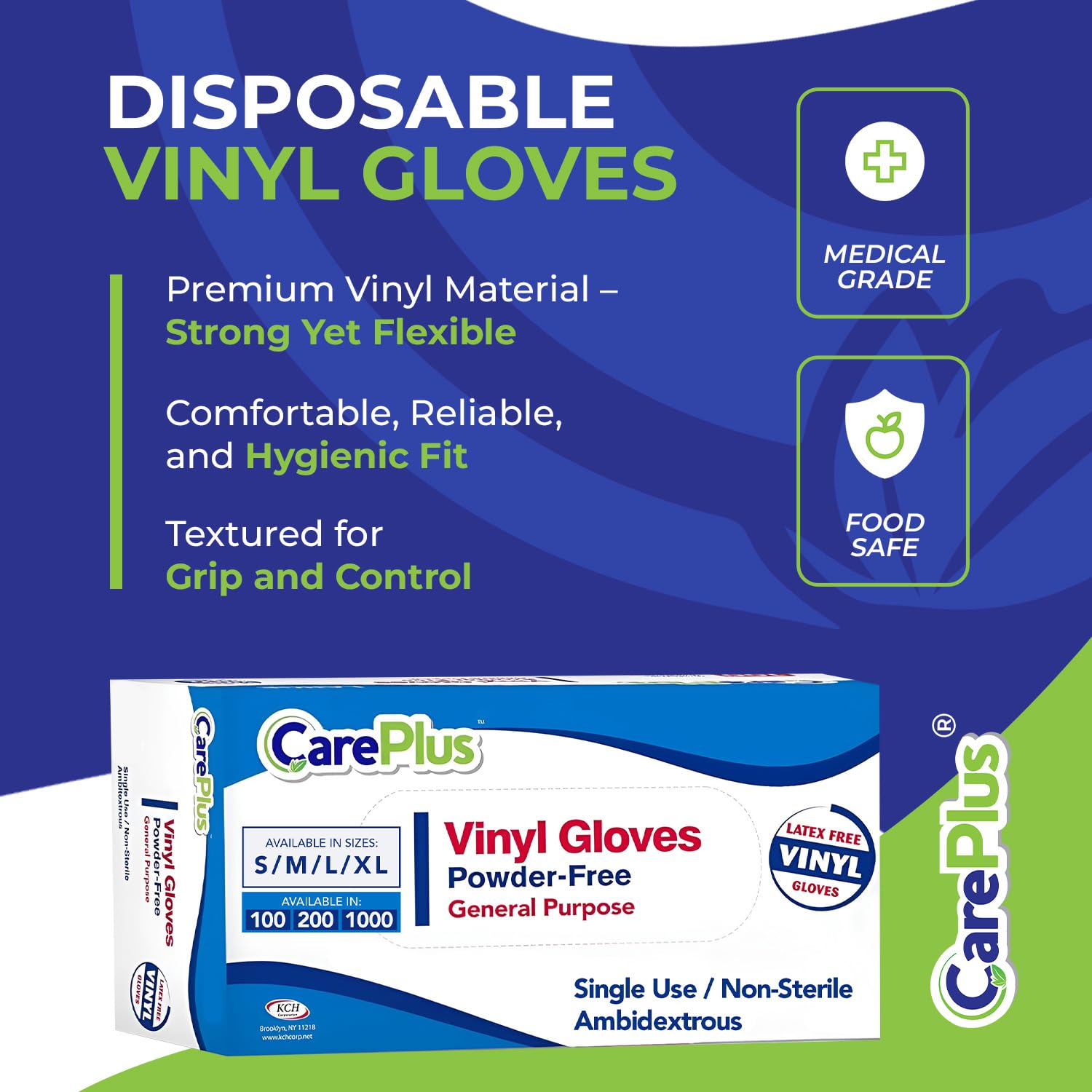 Vinyl Gloves Large 100 Count H - Rubber Glove Cleaning reseña y precio