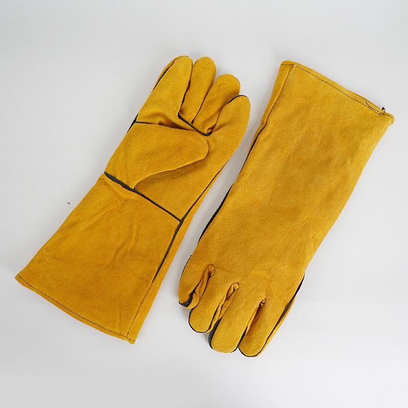 1 Pair 40Cm Welding Leather Gl - Heat Resistant Glove reseña y precio