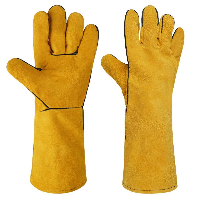 1 Pair 40Cm Welding Leather Gl - Heat Resistant Glove reseña y precio