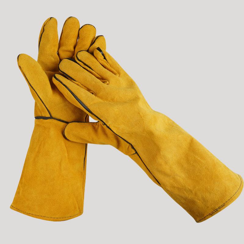 1 Pair 40Cm Welding Leather Gl - Heat Resistant Glove reseña y precio