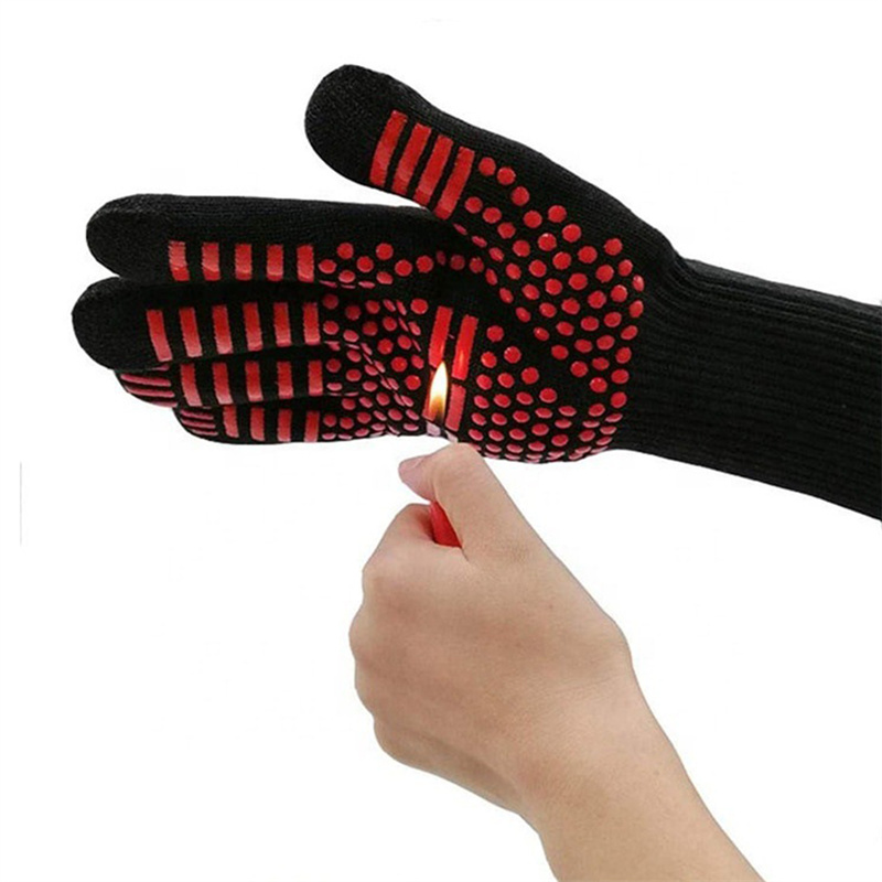 1PC Gloves 800 Degrees Firepro - Oven Mitt Silicone reseña y precio
