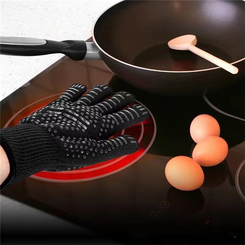 1PC Gloves 800 Degrees Firepro - Oven Mitt Silicone reseña y precio