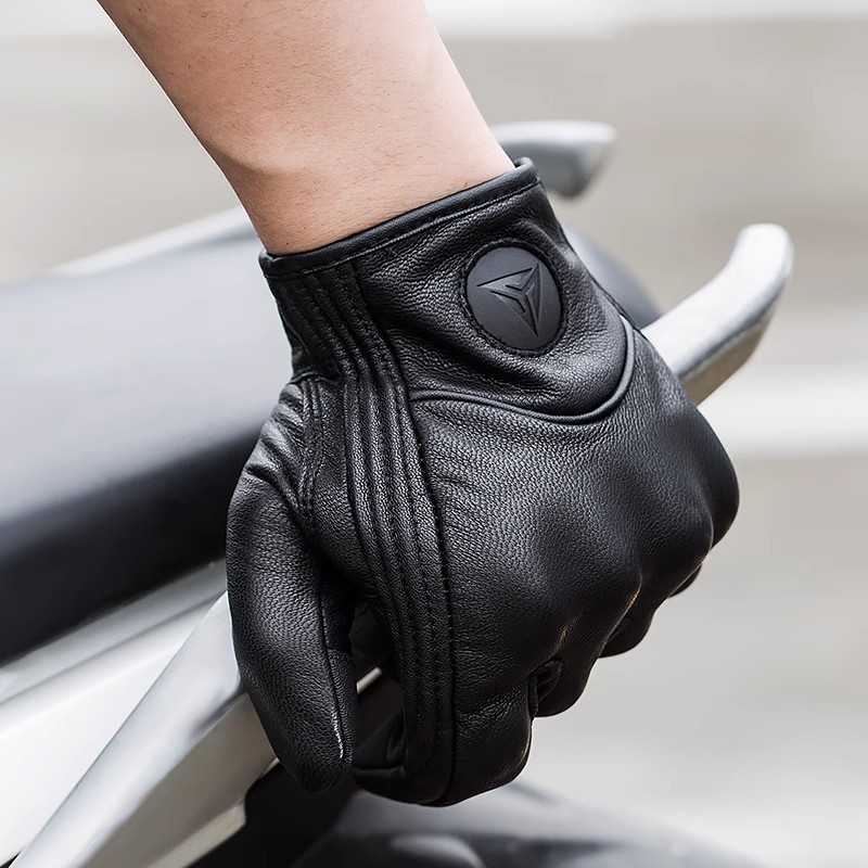 Men Women All Seasons Motorcyc - Leather Driving Glove reseña y precio