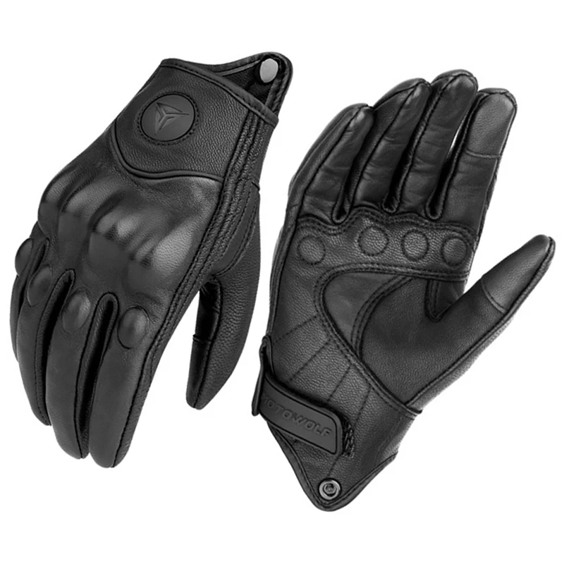 Men Women All Seasons Motorcyc - Leather Driving Glove reseña y precio
