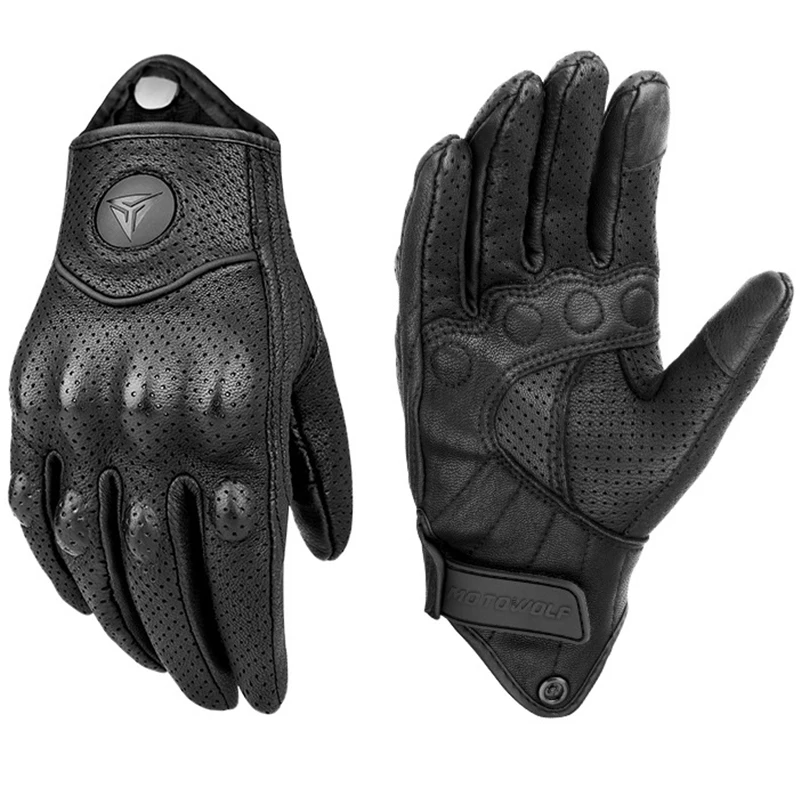 Men Women All Seasons Motorcyc - Leather Driving Glove reseña y precio