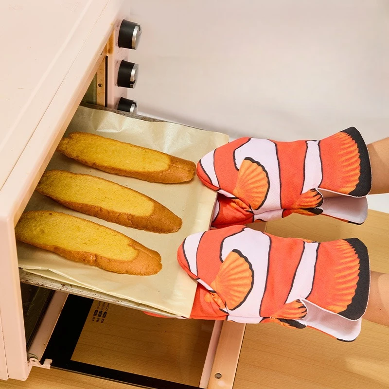 1PC,Cotton Oven Mitts Heat Res - Oven Mitt Silicone reseña y precio