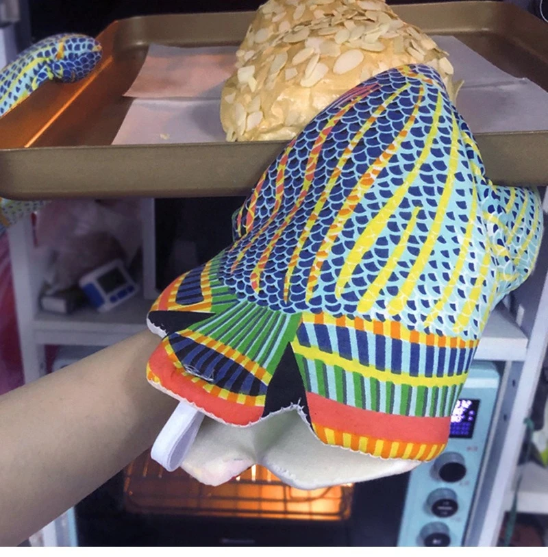 1PC,Cotton Oven Mitts Heat Res - Oven Mitt Silicone reseña y precio