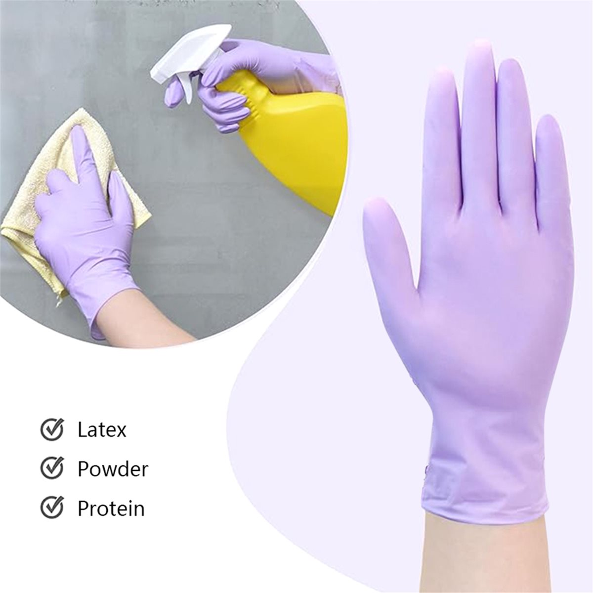 High Quality 100pcs Nitrile Ex - Exam Glove Nitrile reseña y precio