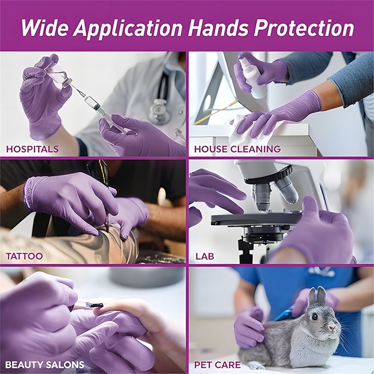 High Quality 100pcs Nitrile Ex - Exam Glove Nitrile reseña y precio