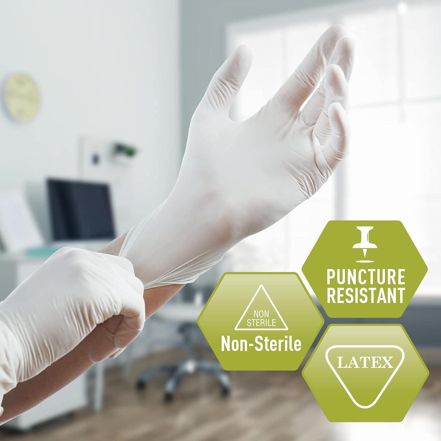 5 Mil Thick Latex Exam Gloves, - Exam Glove Nitrile reseña y precio