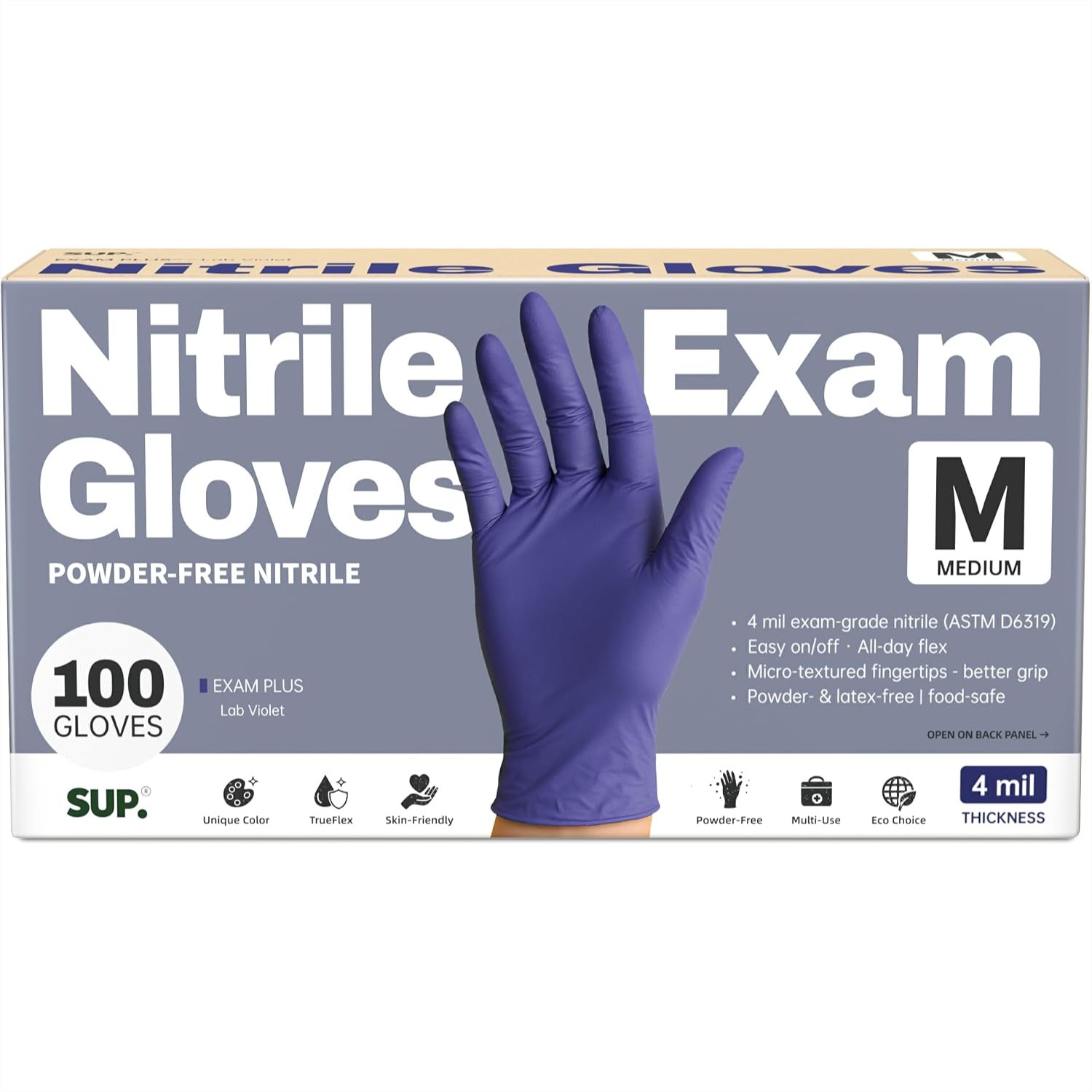 Nitrile Exam Gloves with Textu - Exam Glove Nitrile reseña y precio