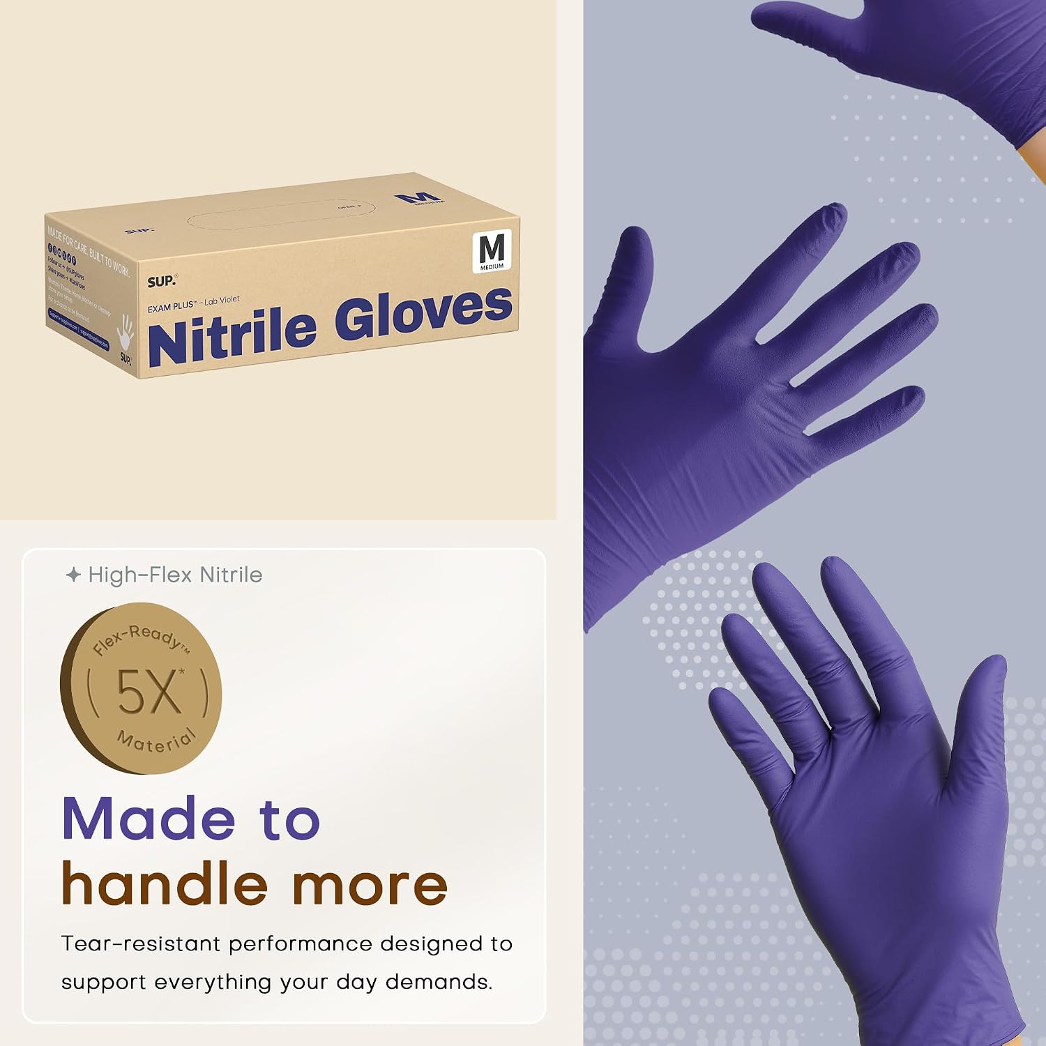 Nitrile Exam Gloves with Textu - Exam Glove Nitrile reseña y precio