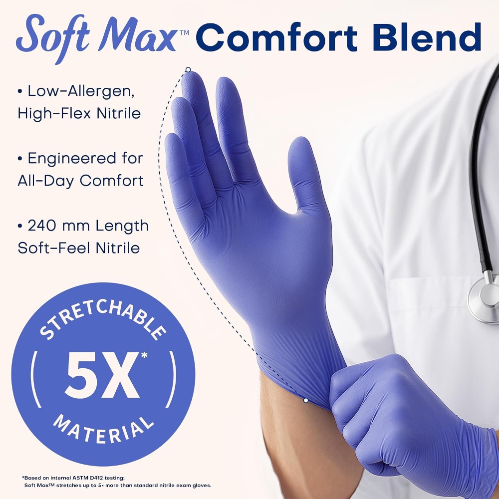 Nitrile Exam Gloves, Powder-Fr - Exam Glove Nitrile reseña y precio