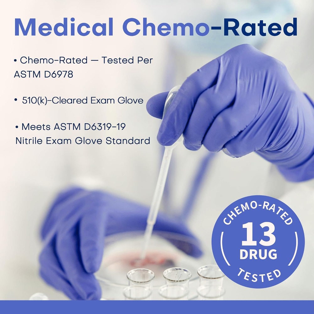 Nitrile Exam Gloves, Powder-Fr - Exam Glove Nitrile reseña y precio
