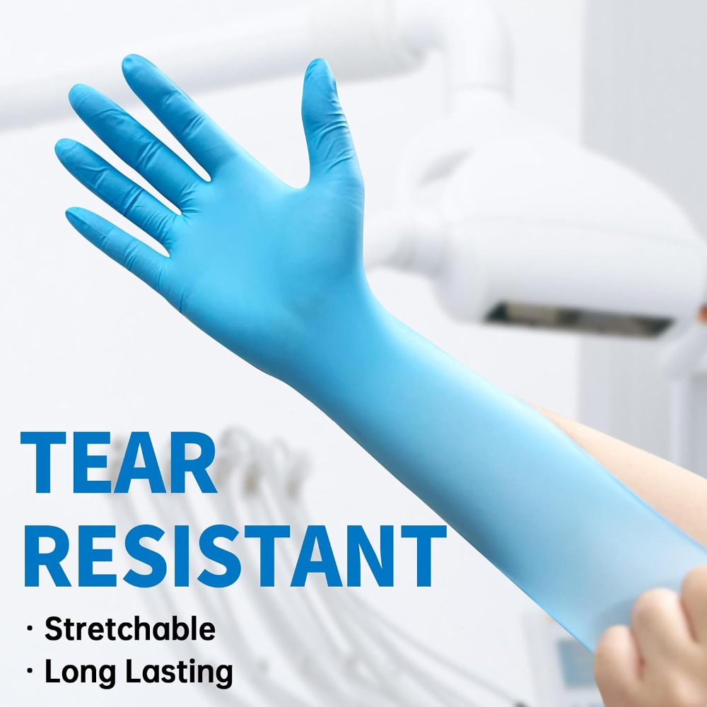 4 Mil Blue Nitrile Disposable  - Exam Glove Nitrile reseña y precio