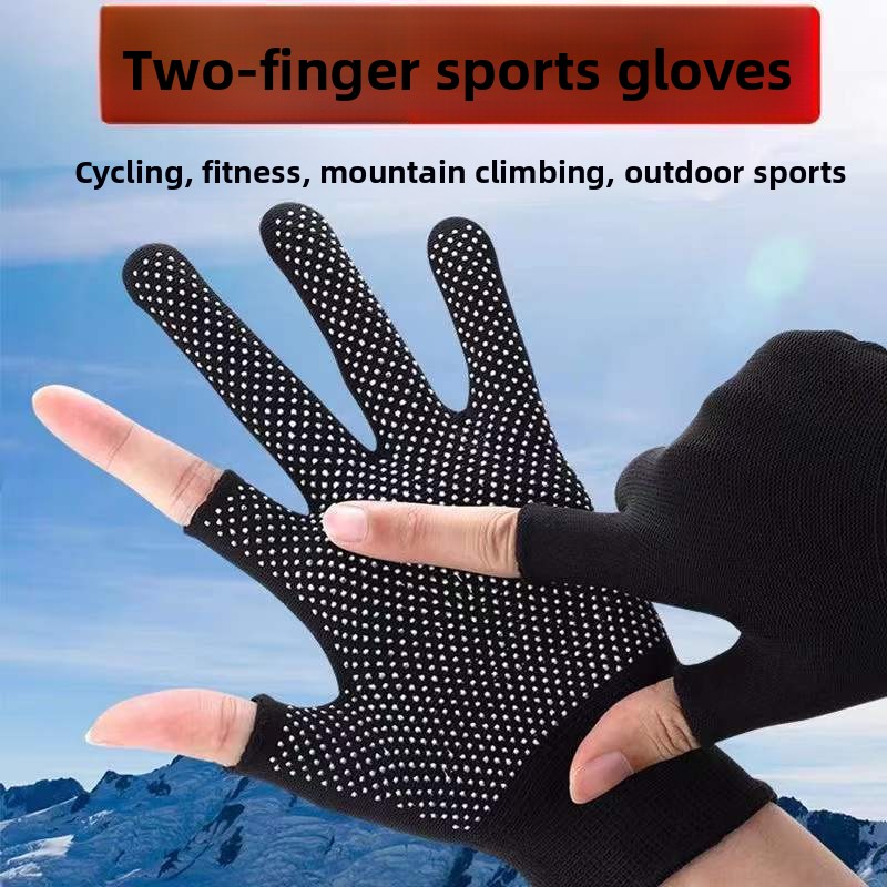 Fingerless Sports Gloves Anti- - Workout Glove Gym reseña y precio