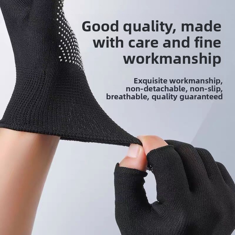 Fingerless Sports Gloves Anti- - Workout Glove Gym reseña y precio